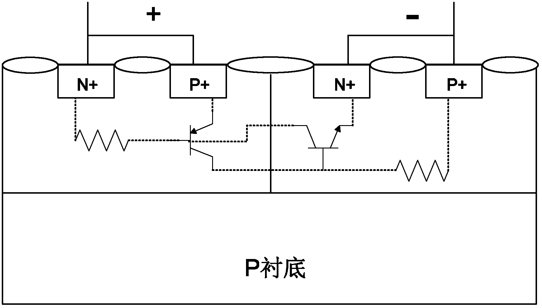 Bidirectional triode thyristor based on diode auxiliary triggering
