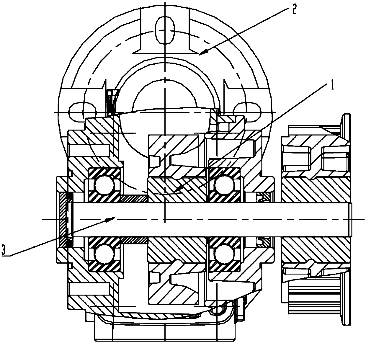 Low-noise worm gear and worm reduction gearbox