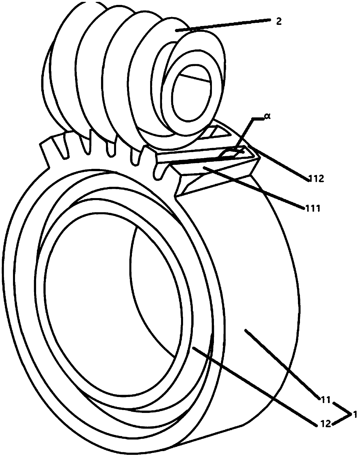 Low-noise worm gear and worm reduction gearbox