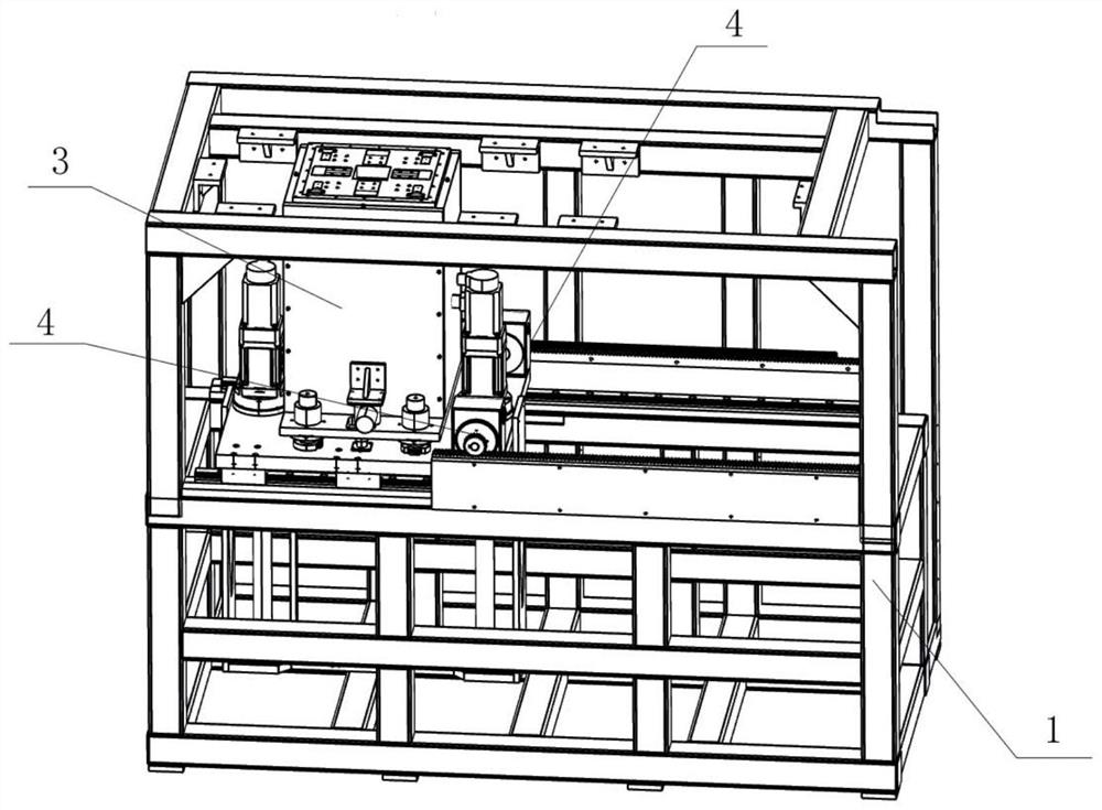 A table transfer transportation system for large slm equipment