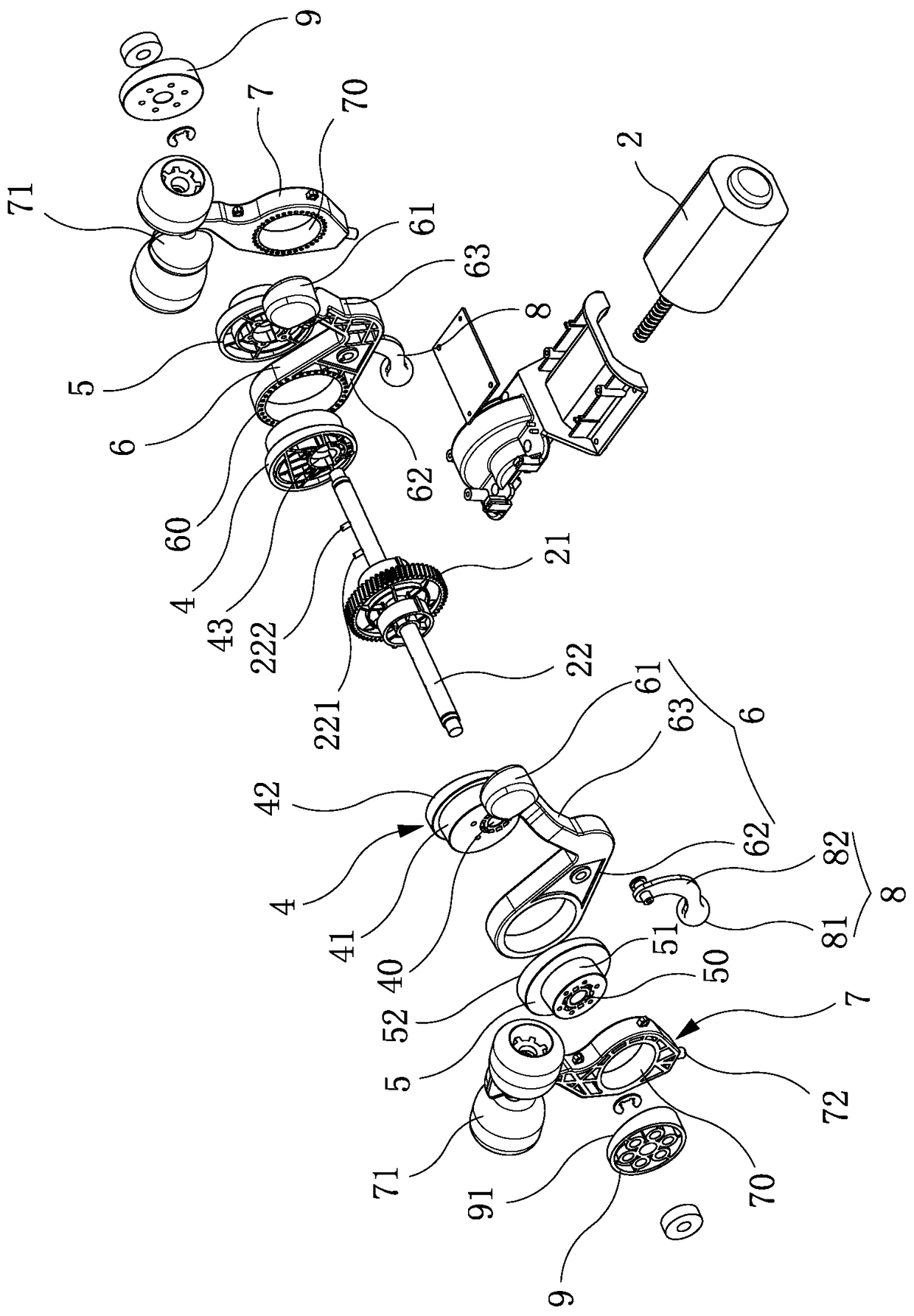 Massage machine core