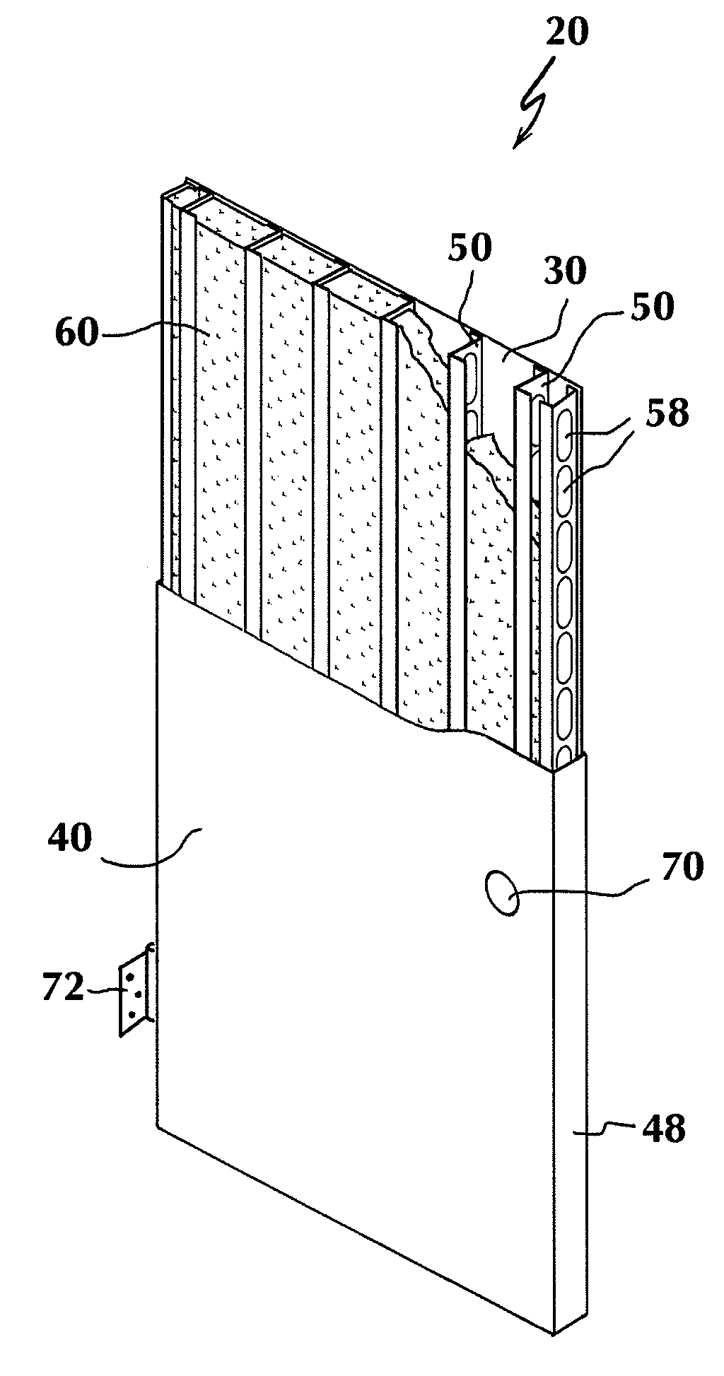 Insulated door and method of making same