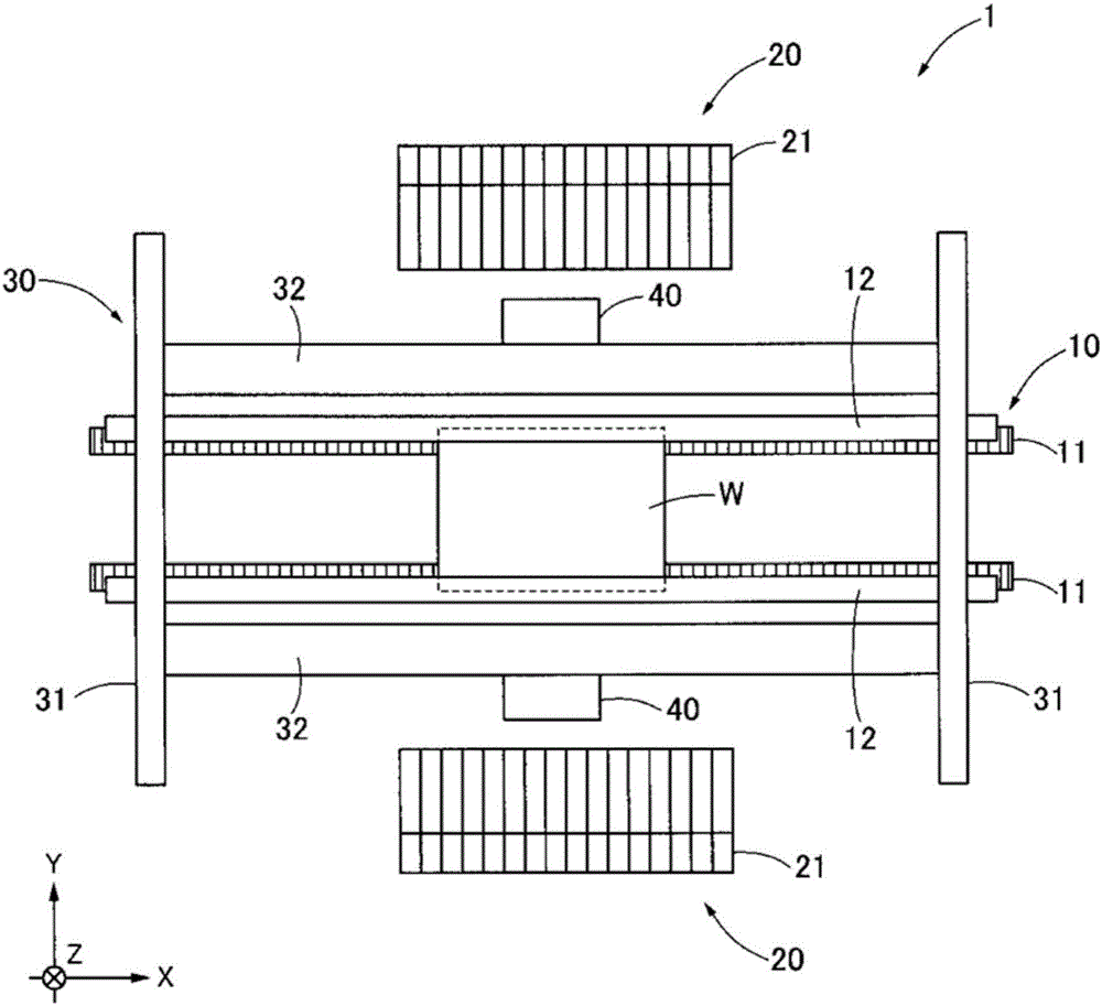 Inspection device, installation device, and inspecting method