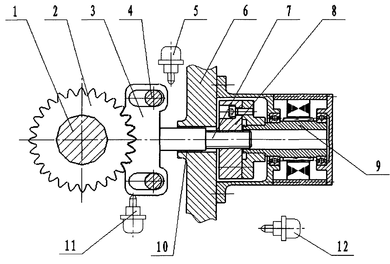 Electronic control P step mechanism for electric vehicle