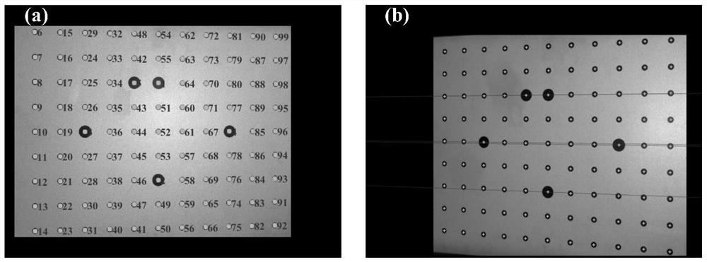 Attitude measurement method based on phase guidance binocular vision dense mark point matching