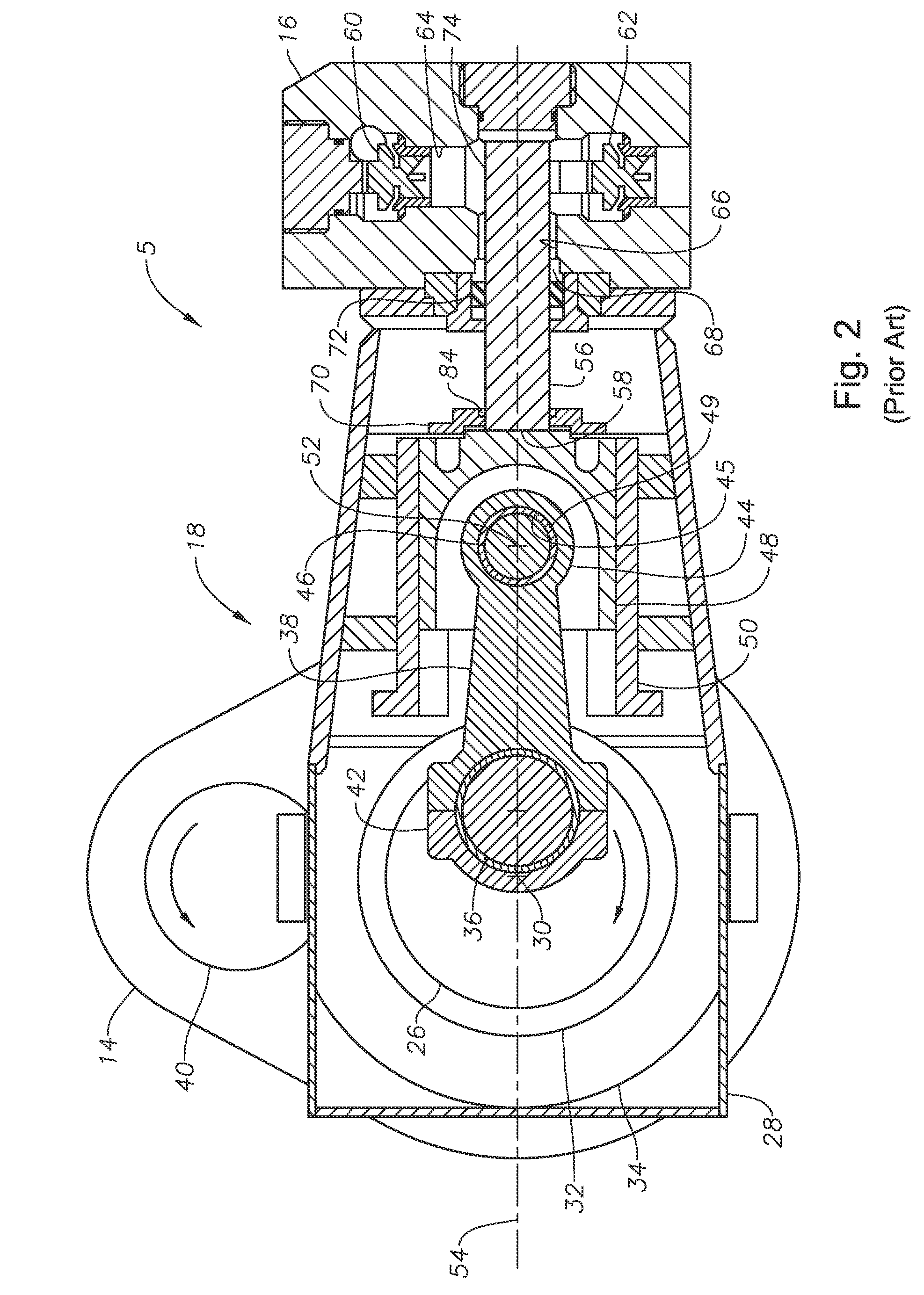 Short Length Pump Having Brine Resistant Seal and Rotating Wrist Pin and Related Methods