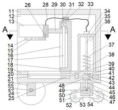 Tree bark spraying machine capable of adapting to different tree diameters