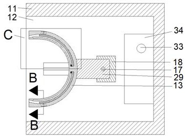 Tree bark spraying machine capable of adapting to different tree diameters