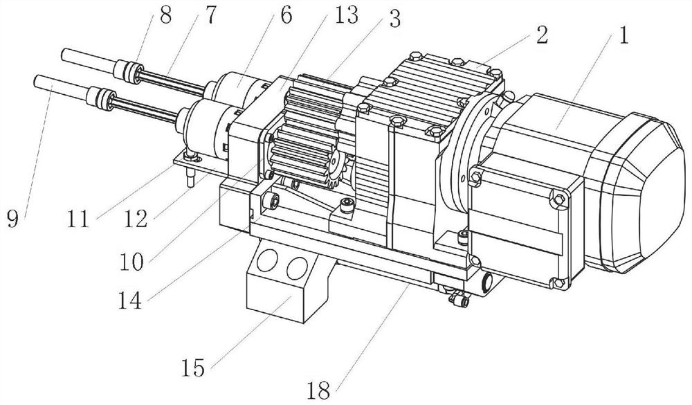 A mounted double-axis automatic tightening device and its operating method