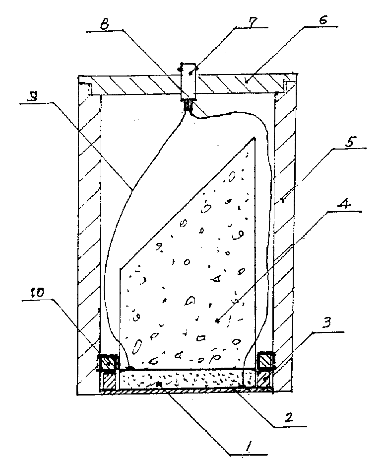 Wide band composite longitudinal and transversal wave ultrasonic transducer for measuring frozen soil