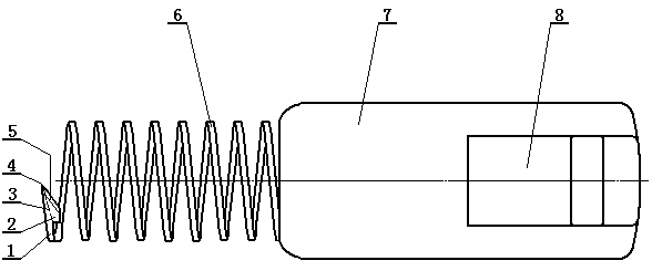 Perforating machine capable of quickly perforating coconut hole