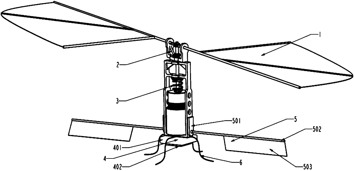 A micro flapping rotor aircraft driven by a voice coil motor and its manufacturing method