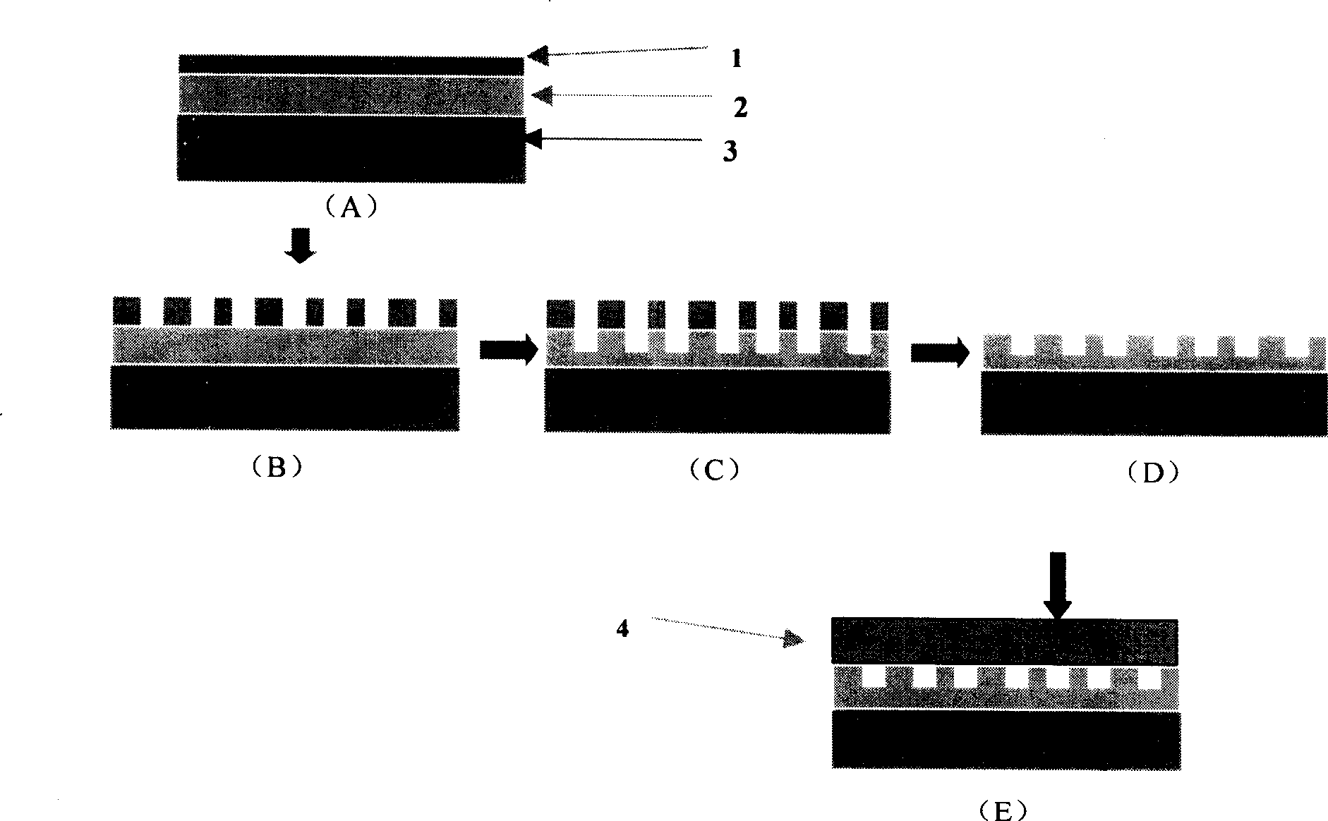 Growth method for gallium nitride film using multi-hole gallium nitride as substrate