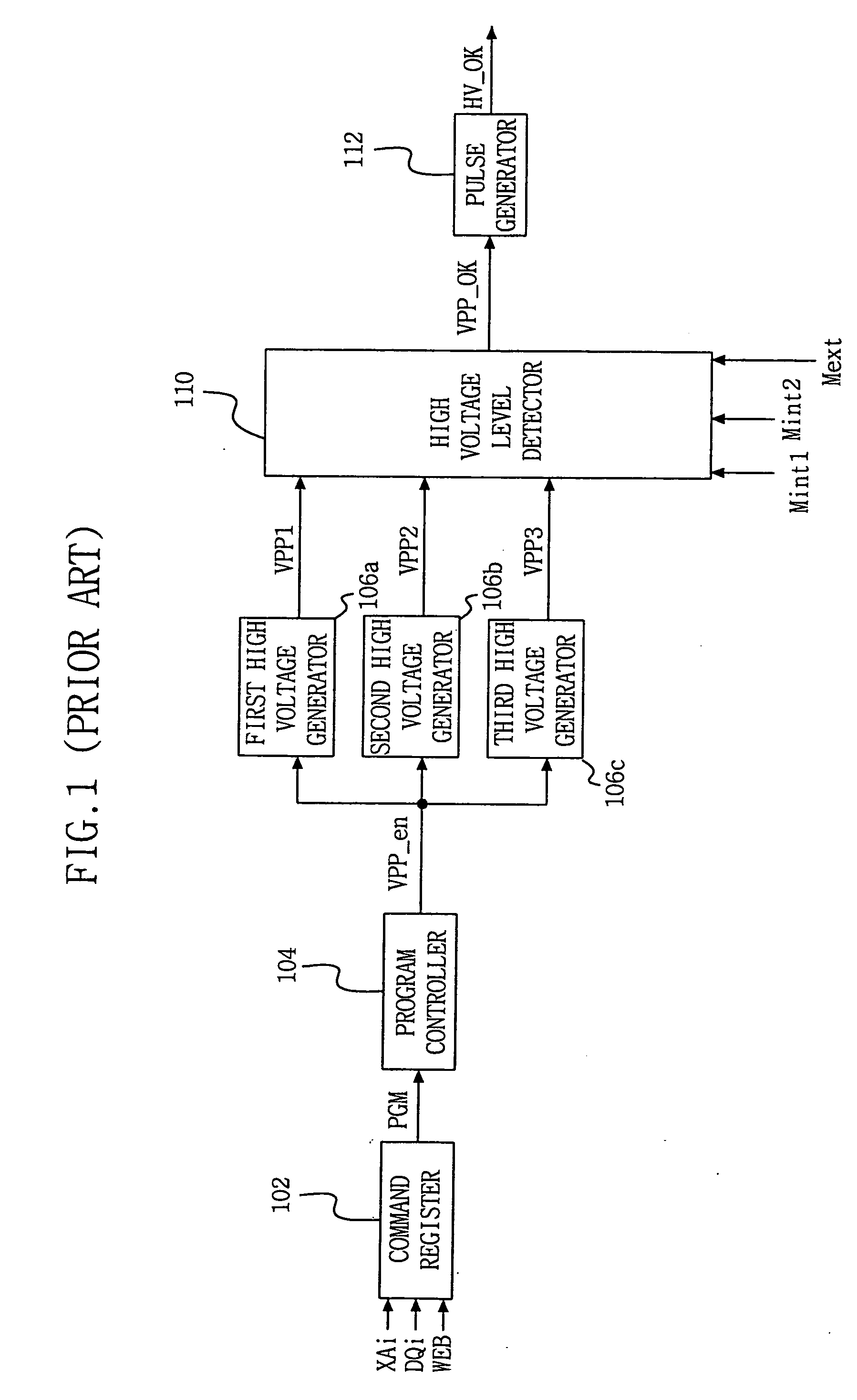 Power detector for use in a nonvolatile memory device and method thereof