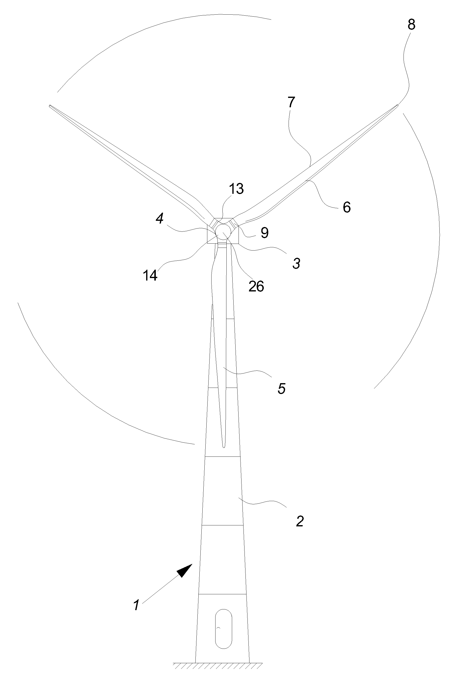 Method For Damping Edgewise Oscillations In One Or More Blades Of A Wind Turbine, An Active Stall Controlled Wind Turbine And Use Hereof