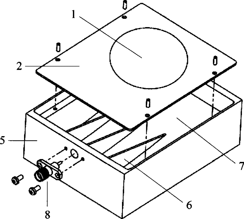 Ultra-wideband elliptical slot antenna having back chamber