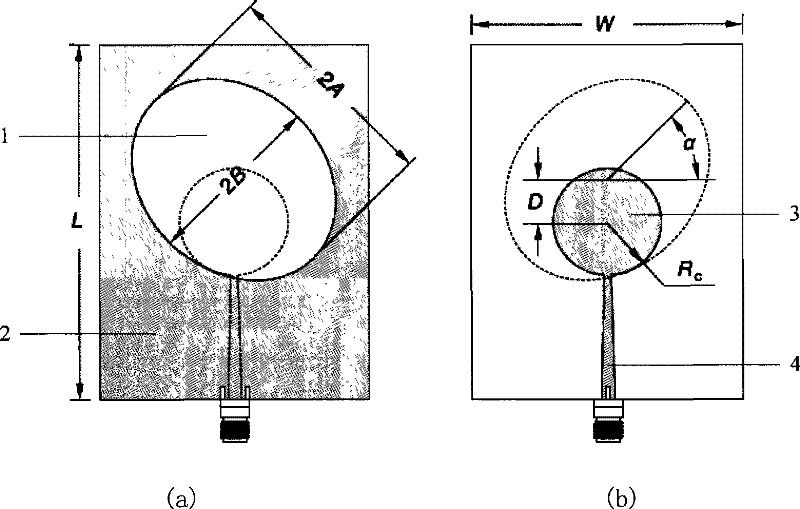 Ultra-wideband elliptical slot antenna having back chamber