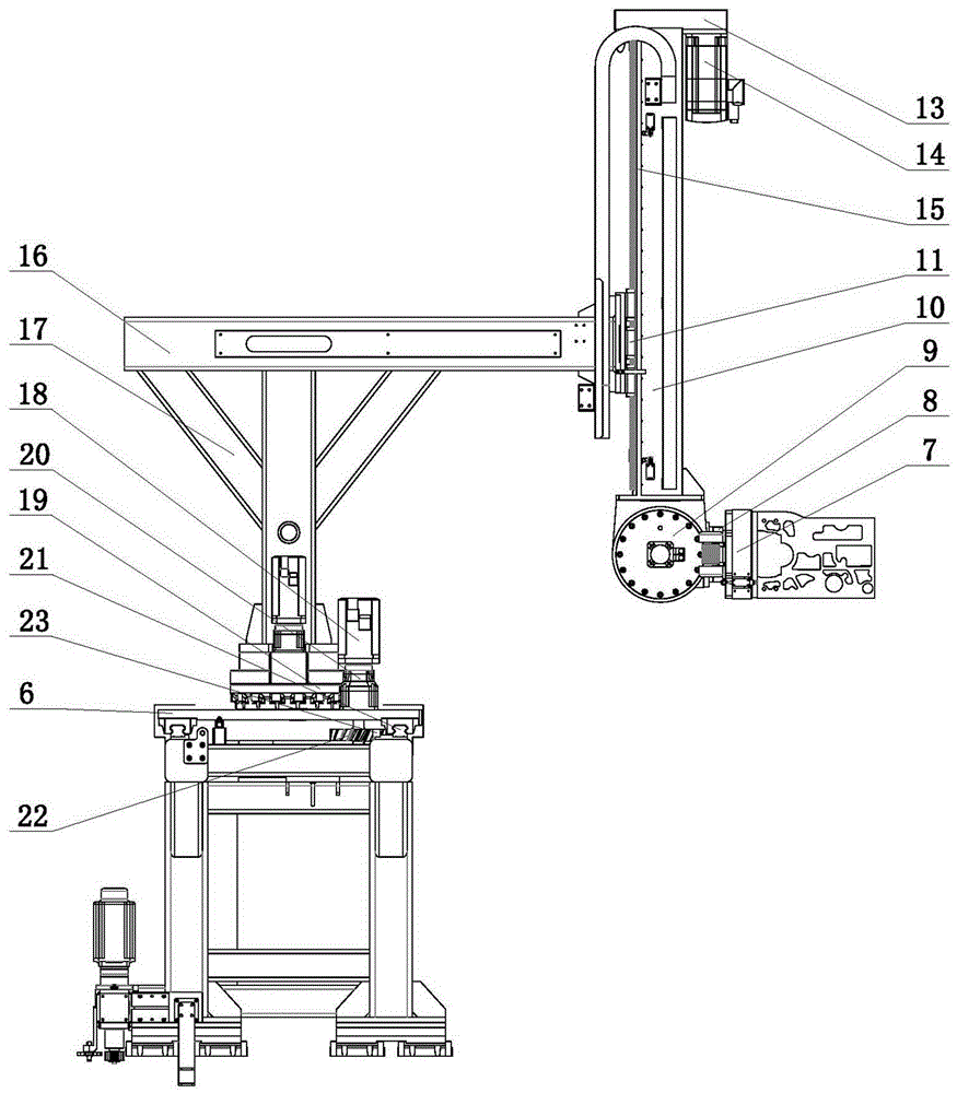 A cylinder production line manipulator