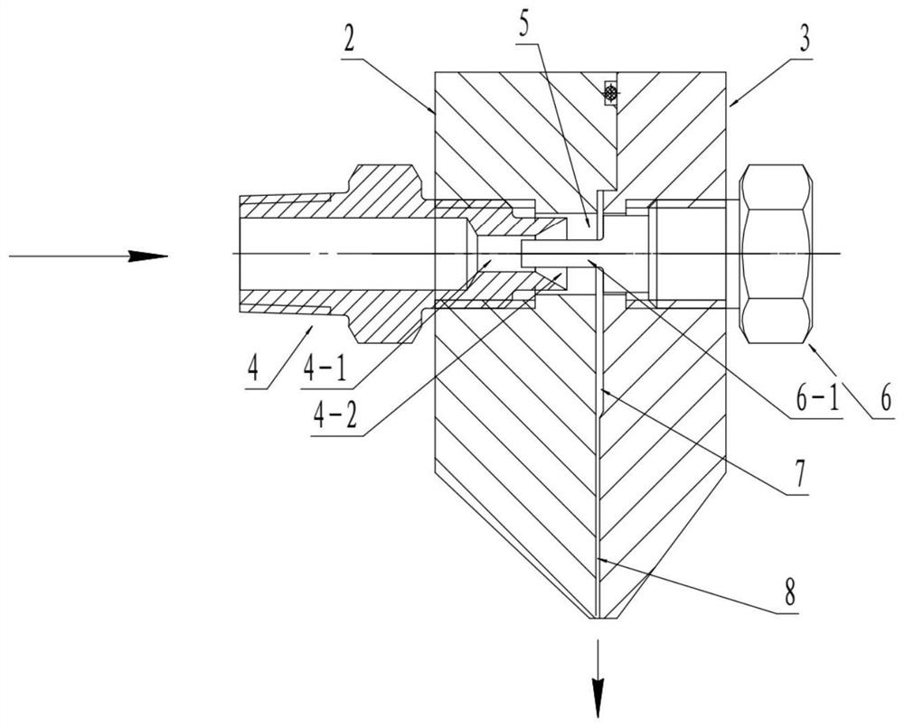 A curtain spray atomizing dust suppressor