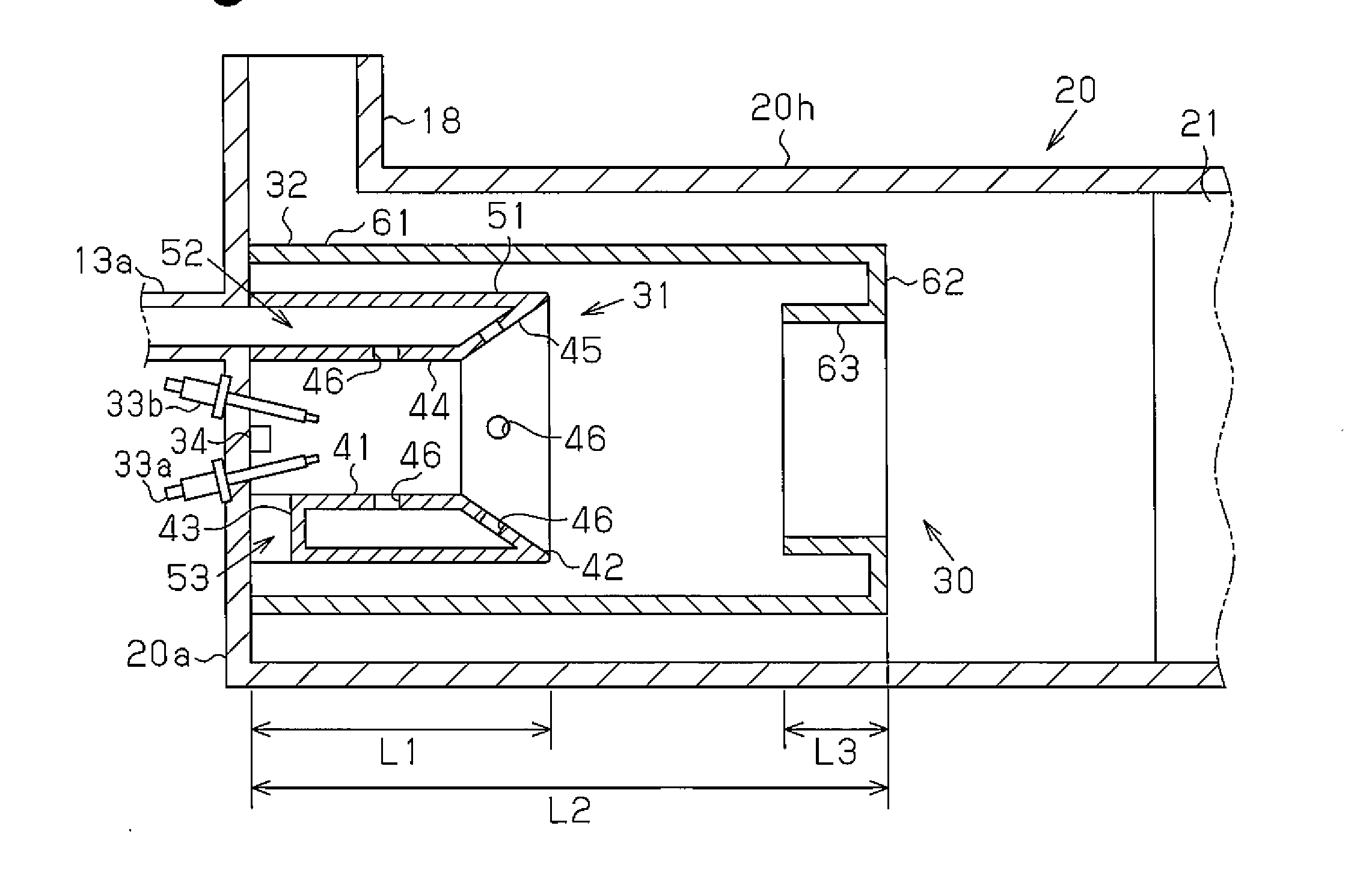 Burner for exhaust purifying device