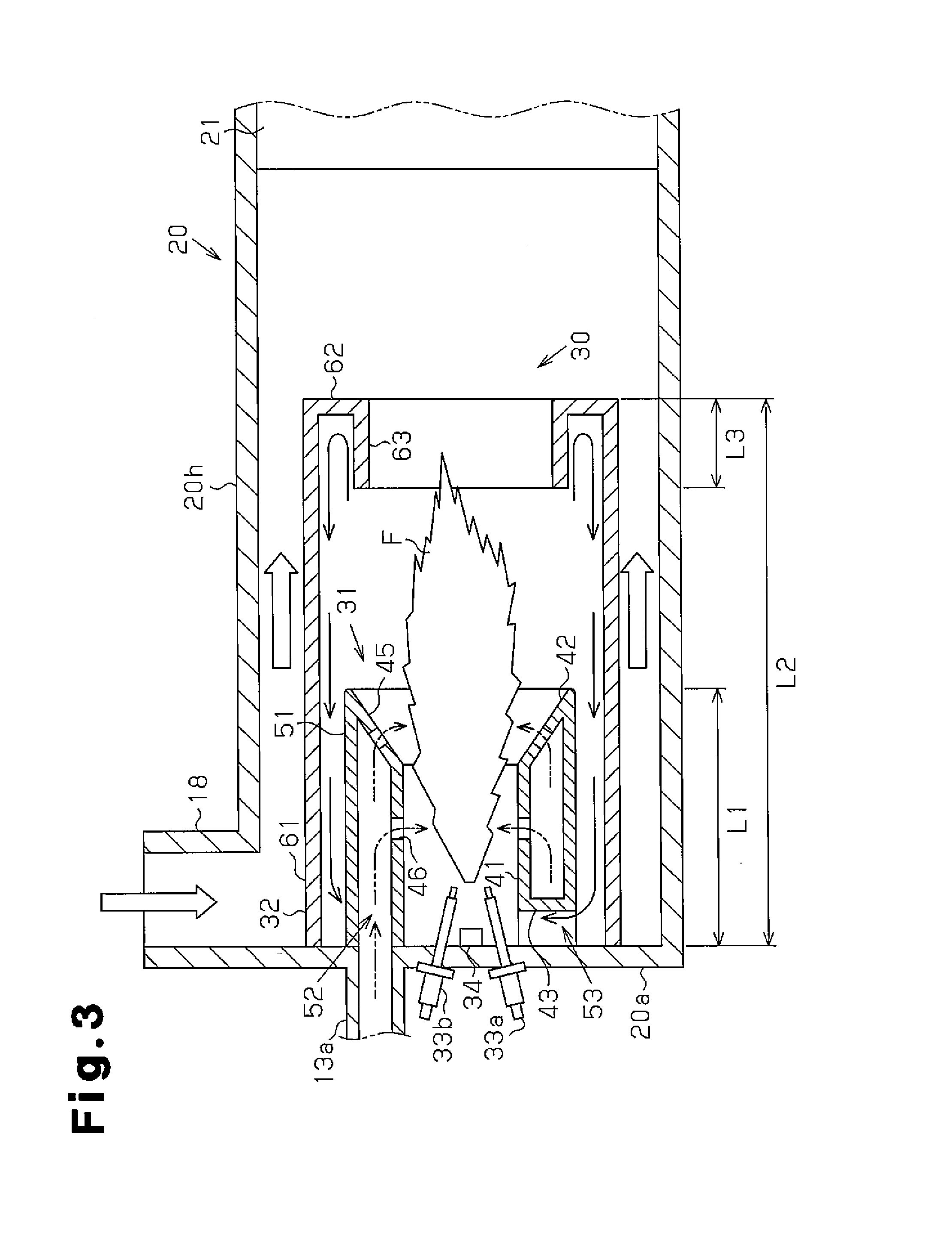 Burner for exhaust purifying device
