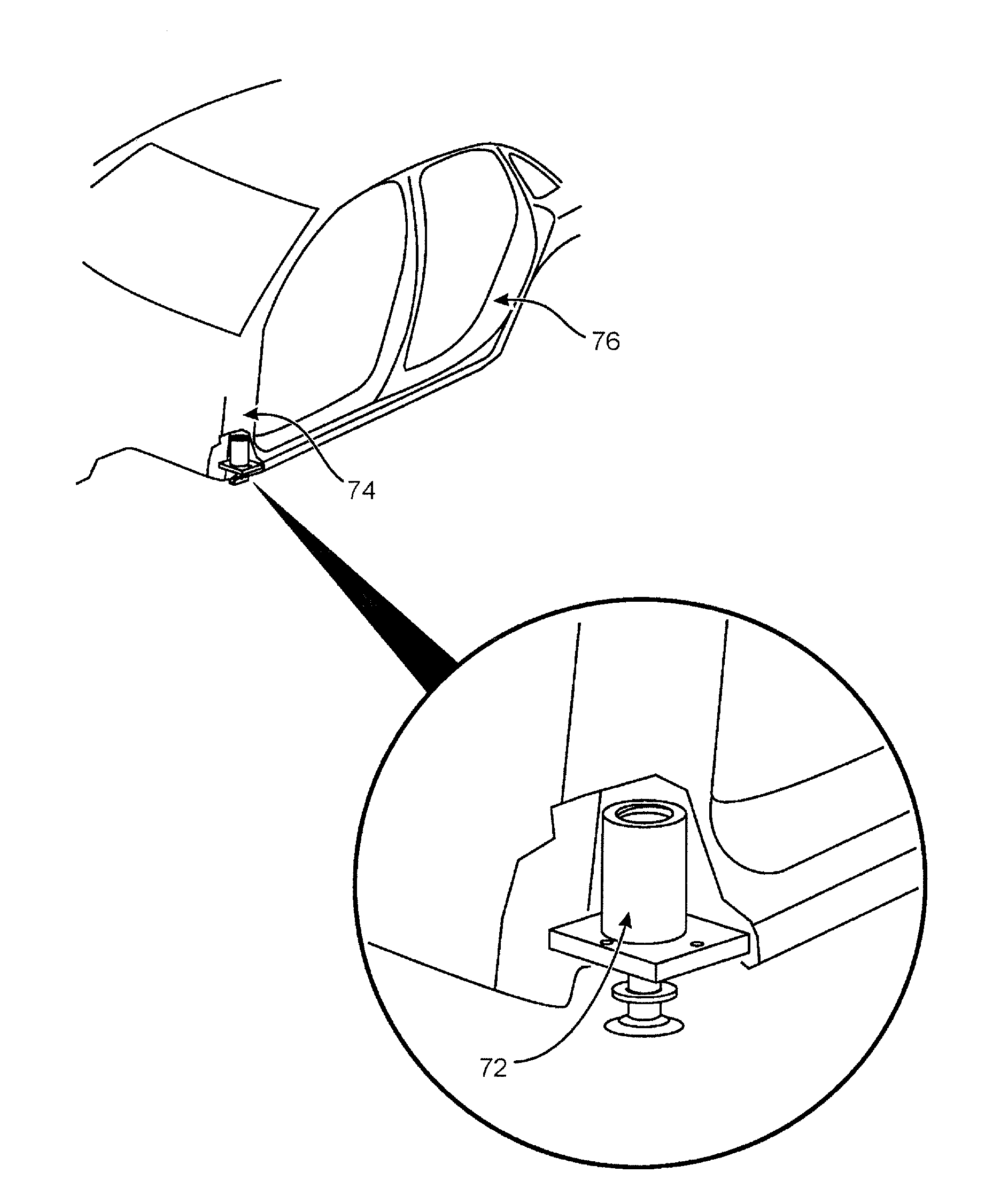 Electronic interface control system for a pneumatic vehicle safety lift system