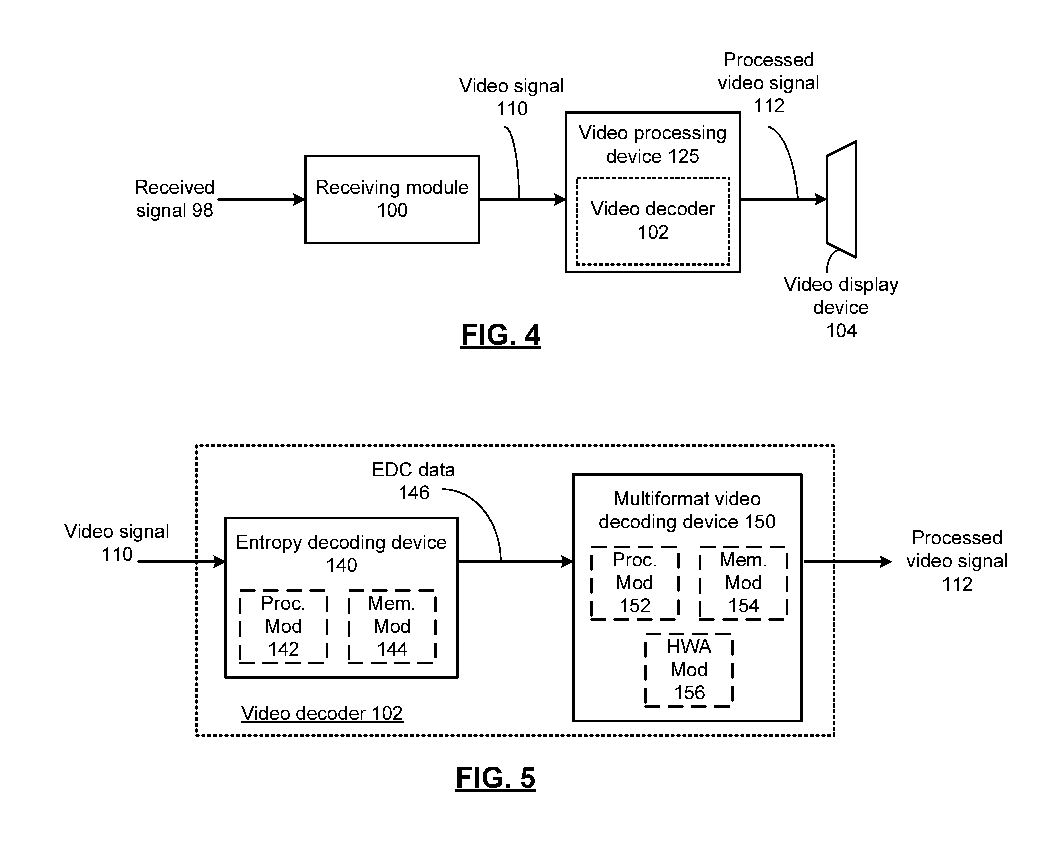 Video decoder with multi-format vector processor and methods for use therewith