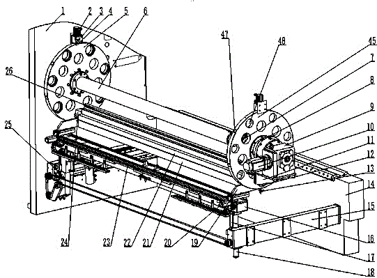 Automatic die rotating and replacing device for bending machine