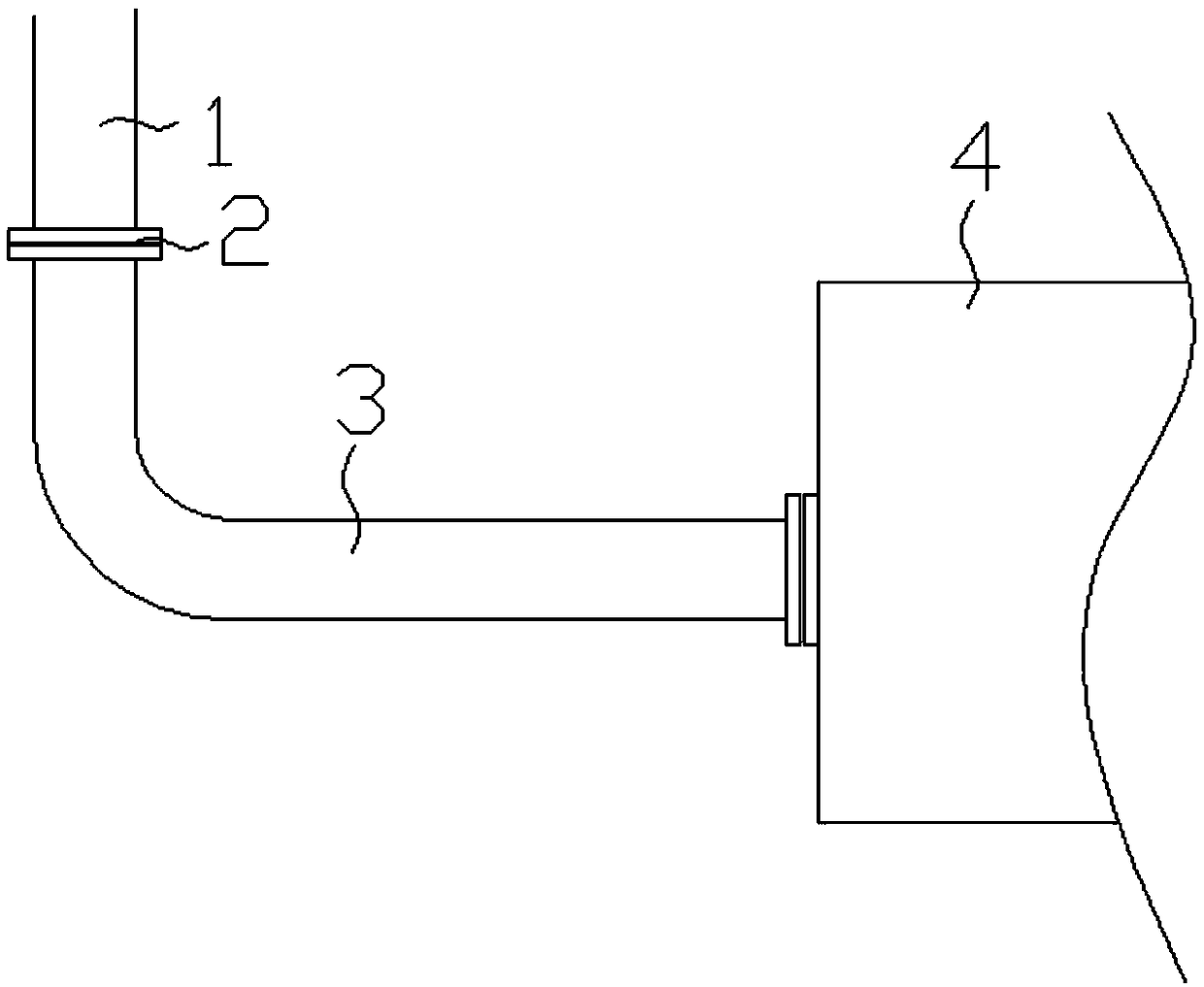 Rapid steam purging method and device for steam turbine intake pipe