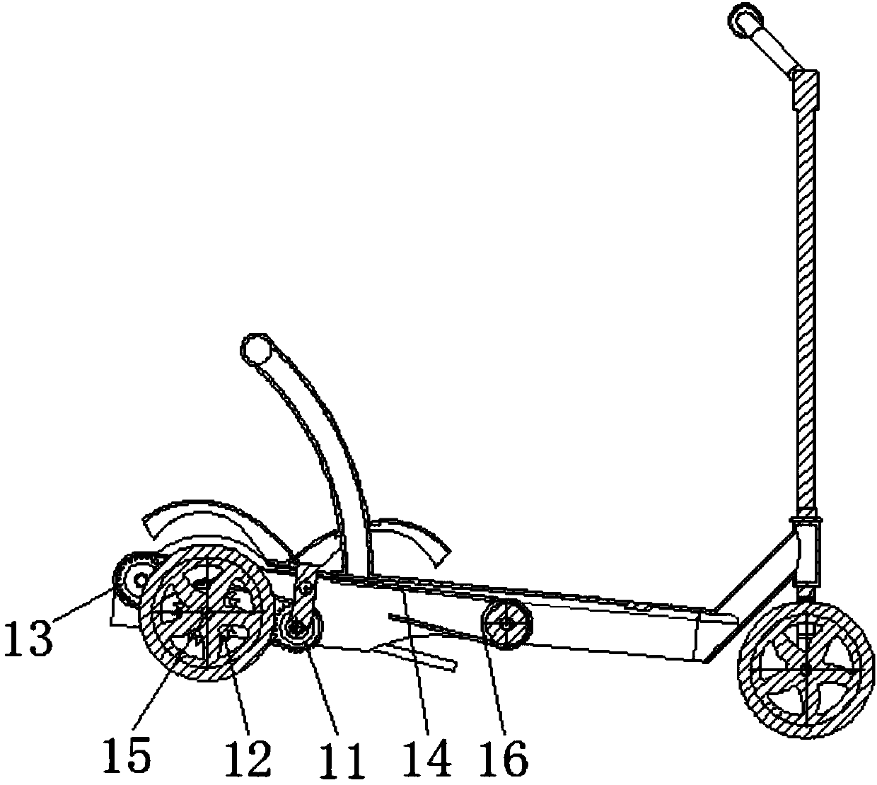 Pedal type scooter