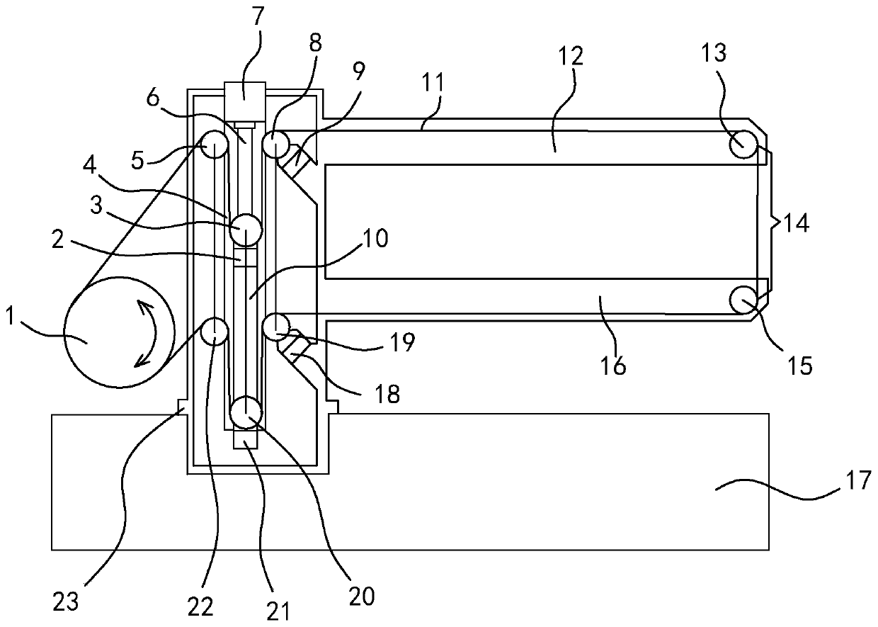 A constant tension wire feeding device and force measuring method