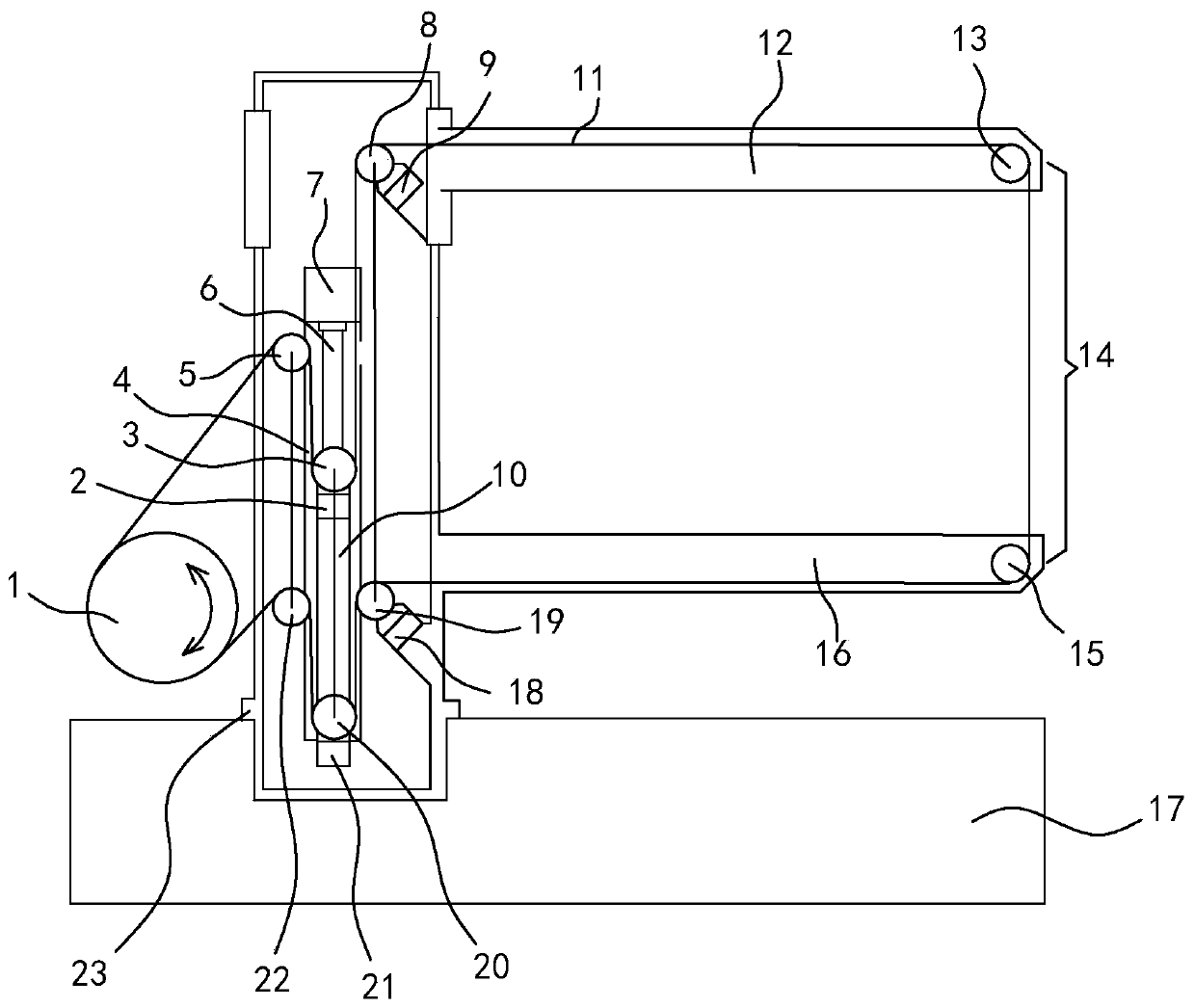 A constant tension wire feeding device and force measuring method