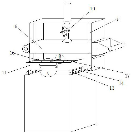Cutting and sealing structure of full-automatic modified atmosphere fresh-keeping packaging machine