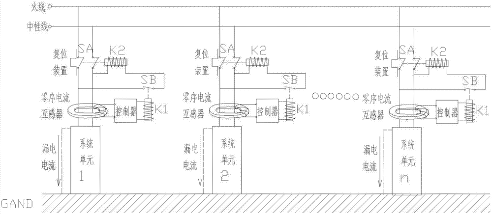 Single-chip-microcomputer-based leakage protection detection system