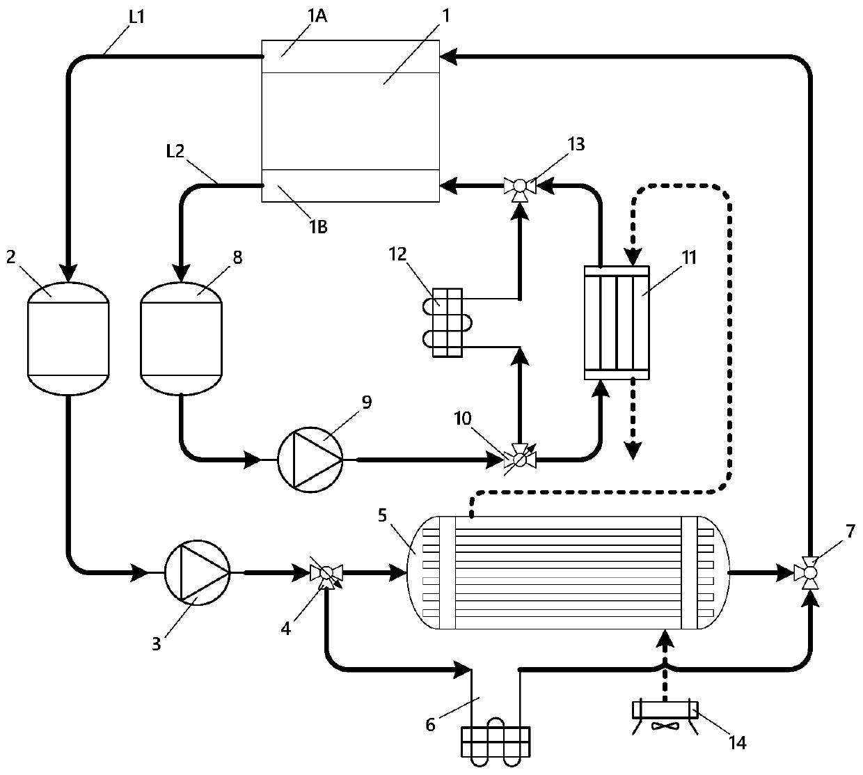 Thermoelectric refrigeration and film moisture permeability combined temperature and humidity control system