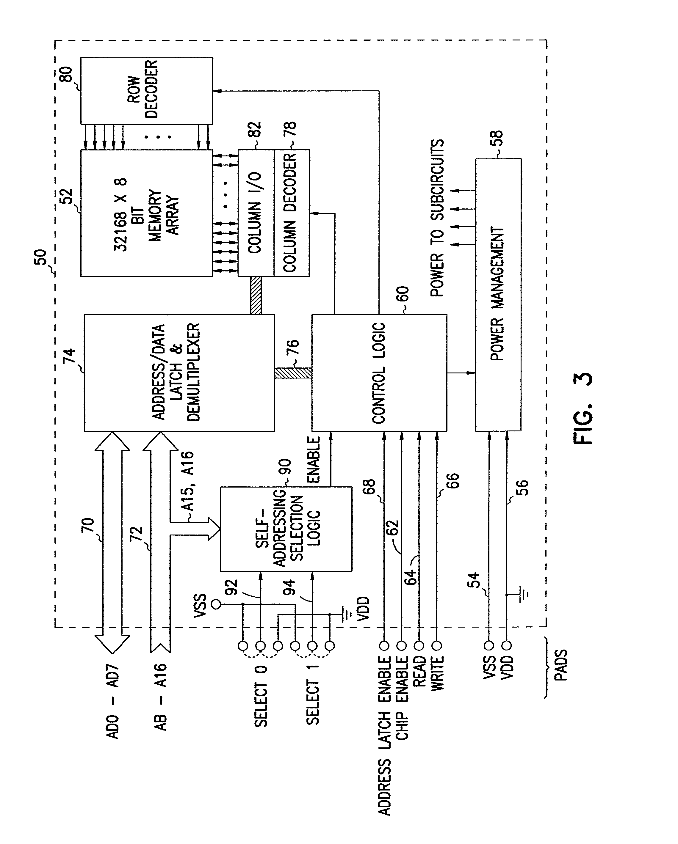 Stackable microelectronic components with self-addressing scheme