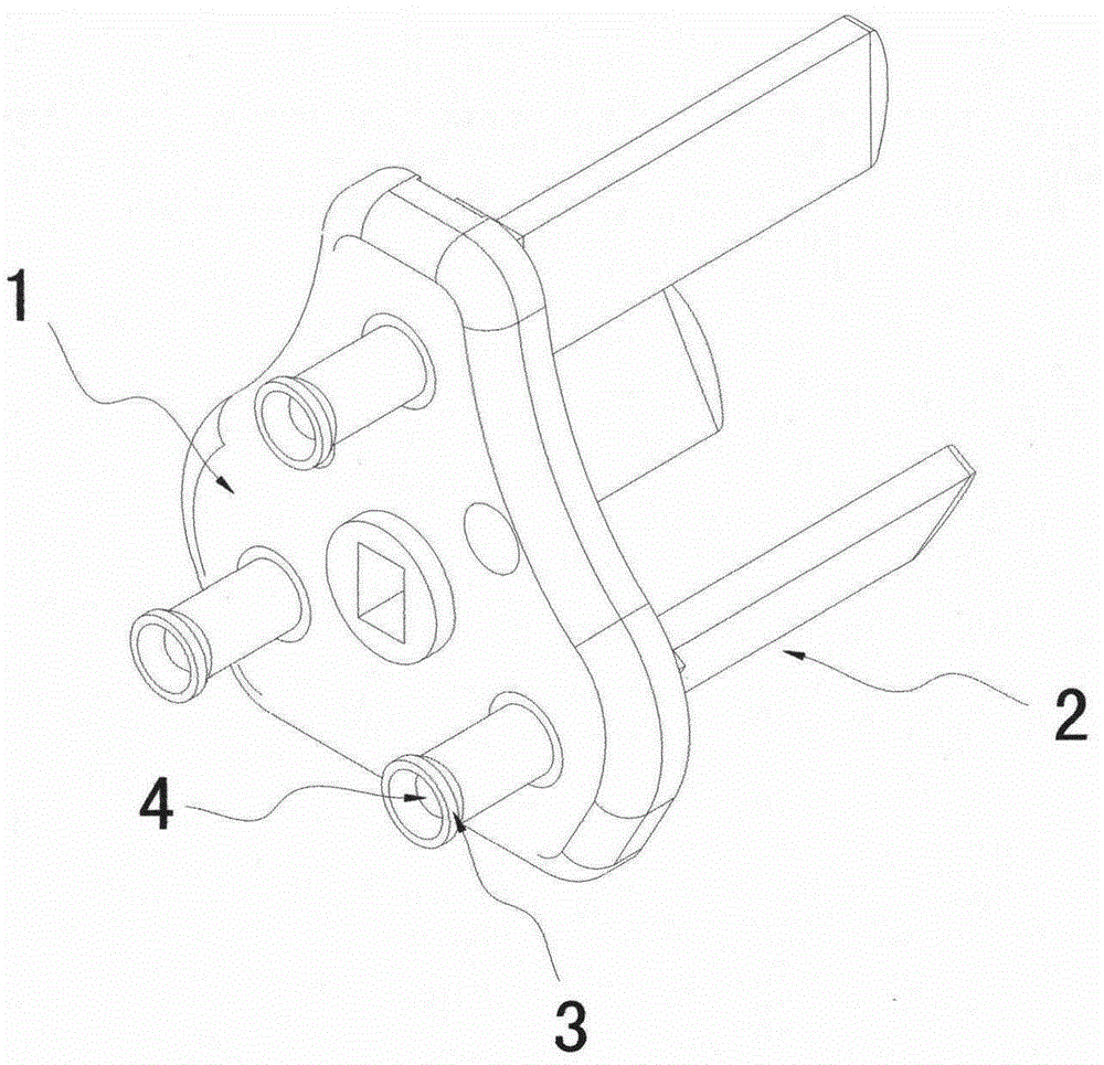 National standard plug support and manufacturing method thereof