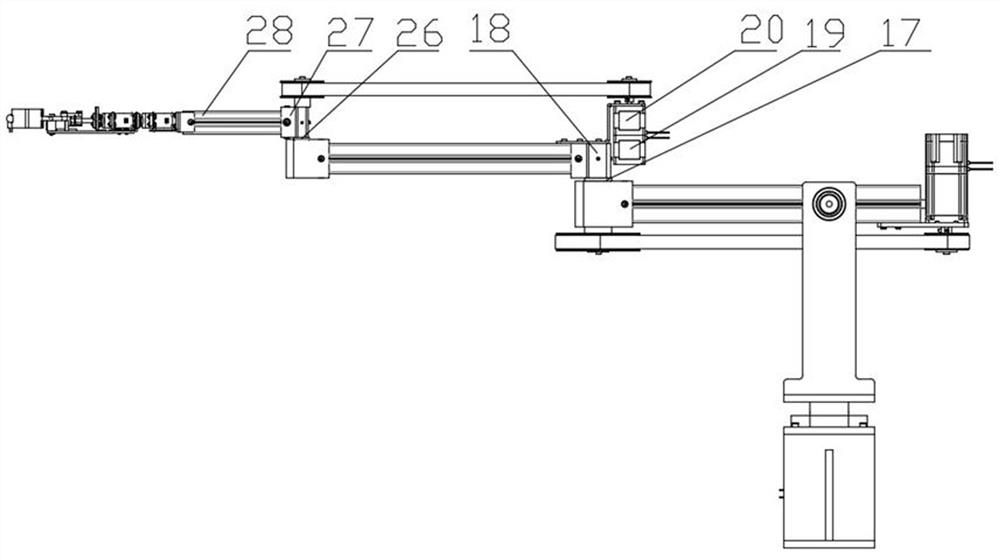 Lightweight folding intelligent mechanical arm