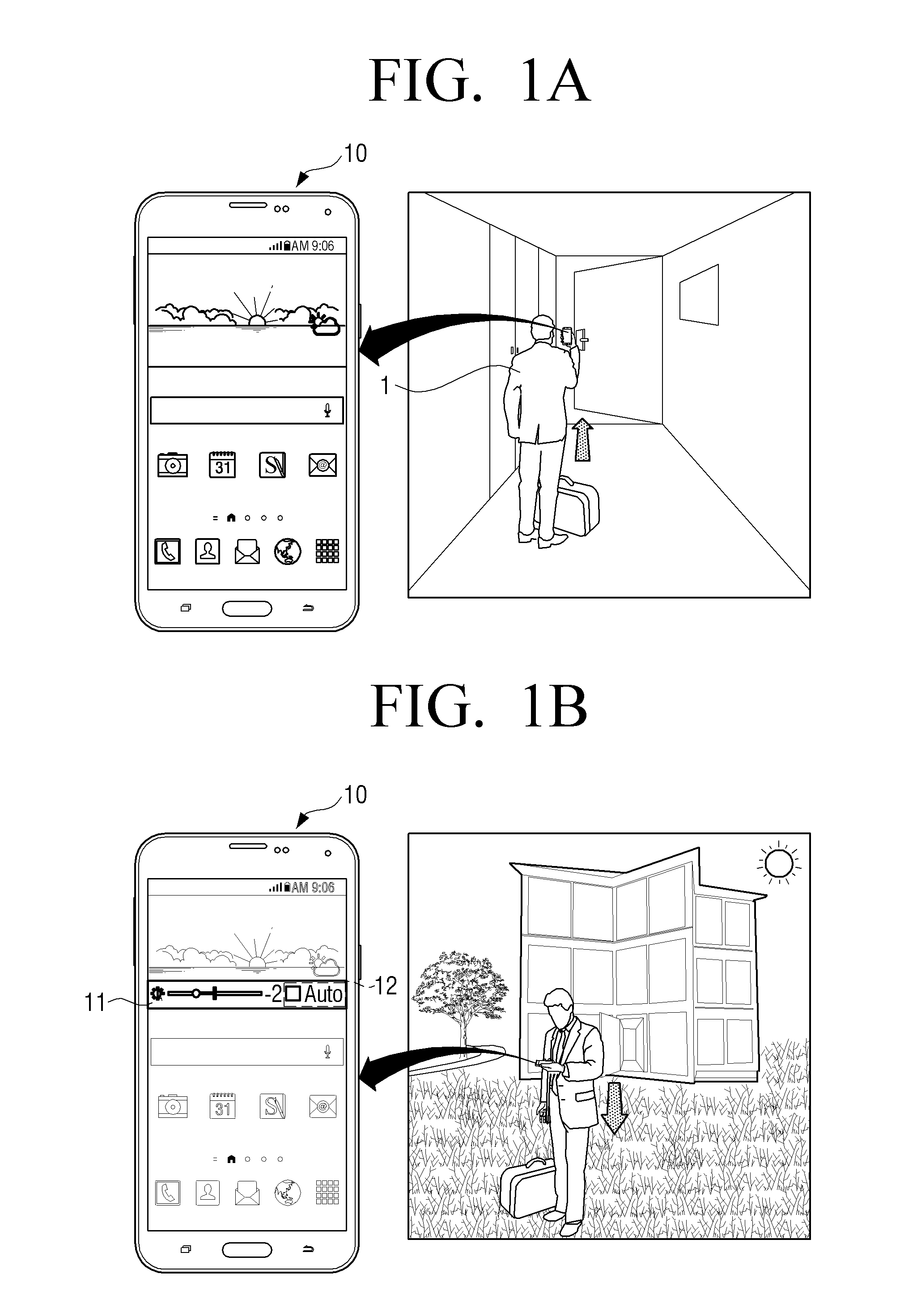 Portable device and method for controlling brightness of the same