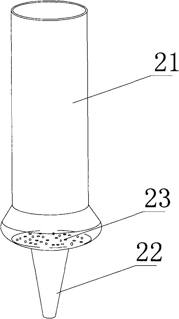 Split-type nanometer fibre solid-phase extraction column and application thereof