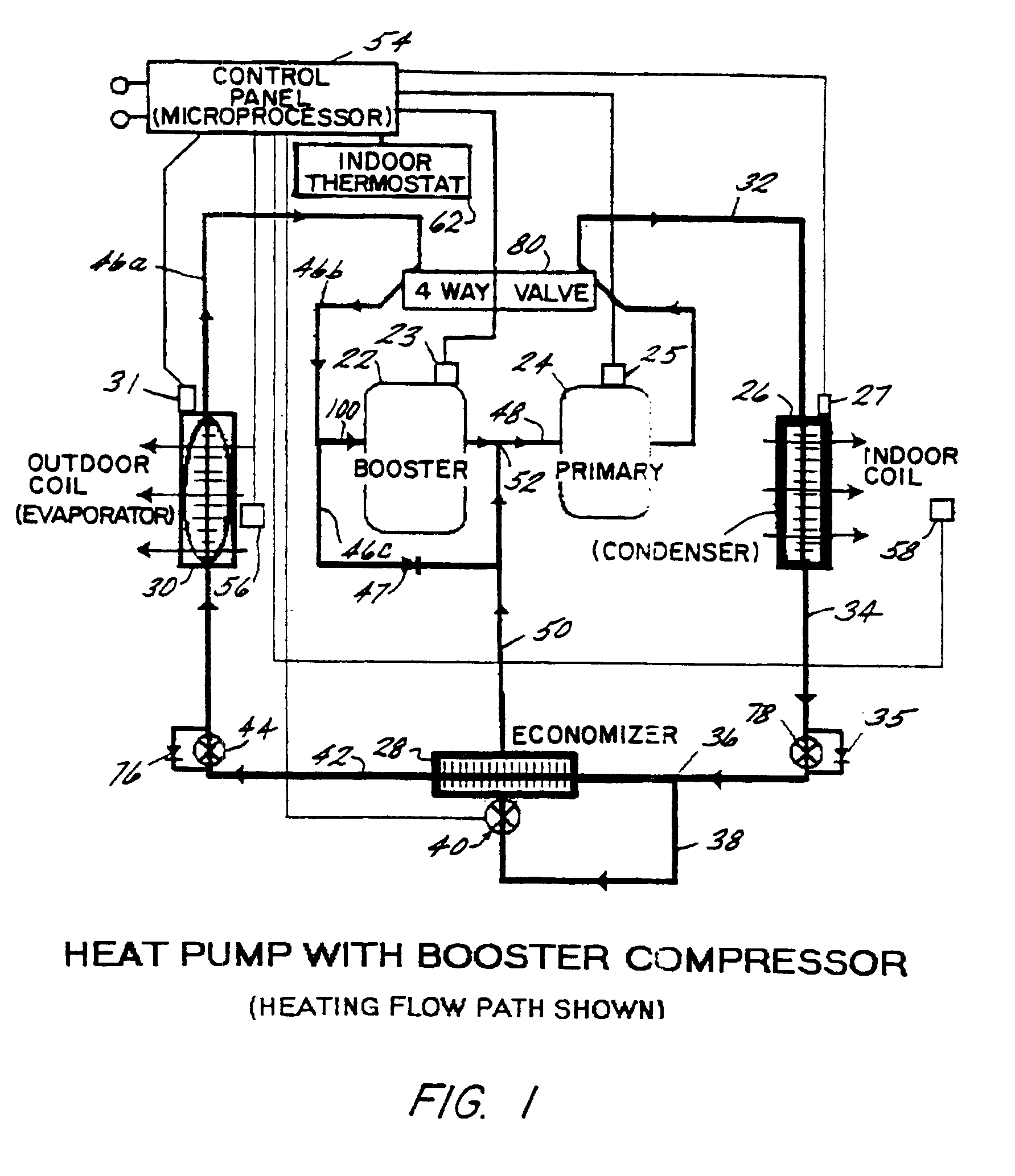Boosted air source heat pump