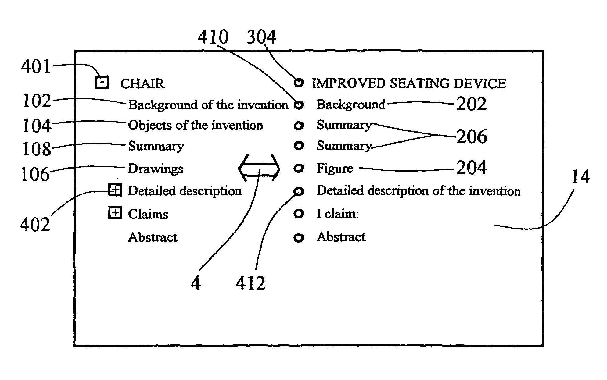 Device system and method for determining document similarities and differences