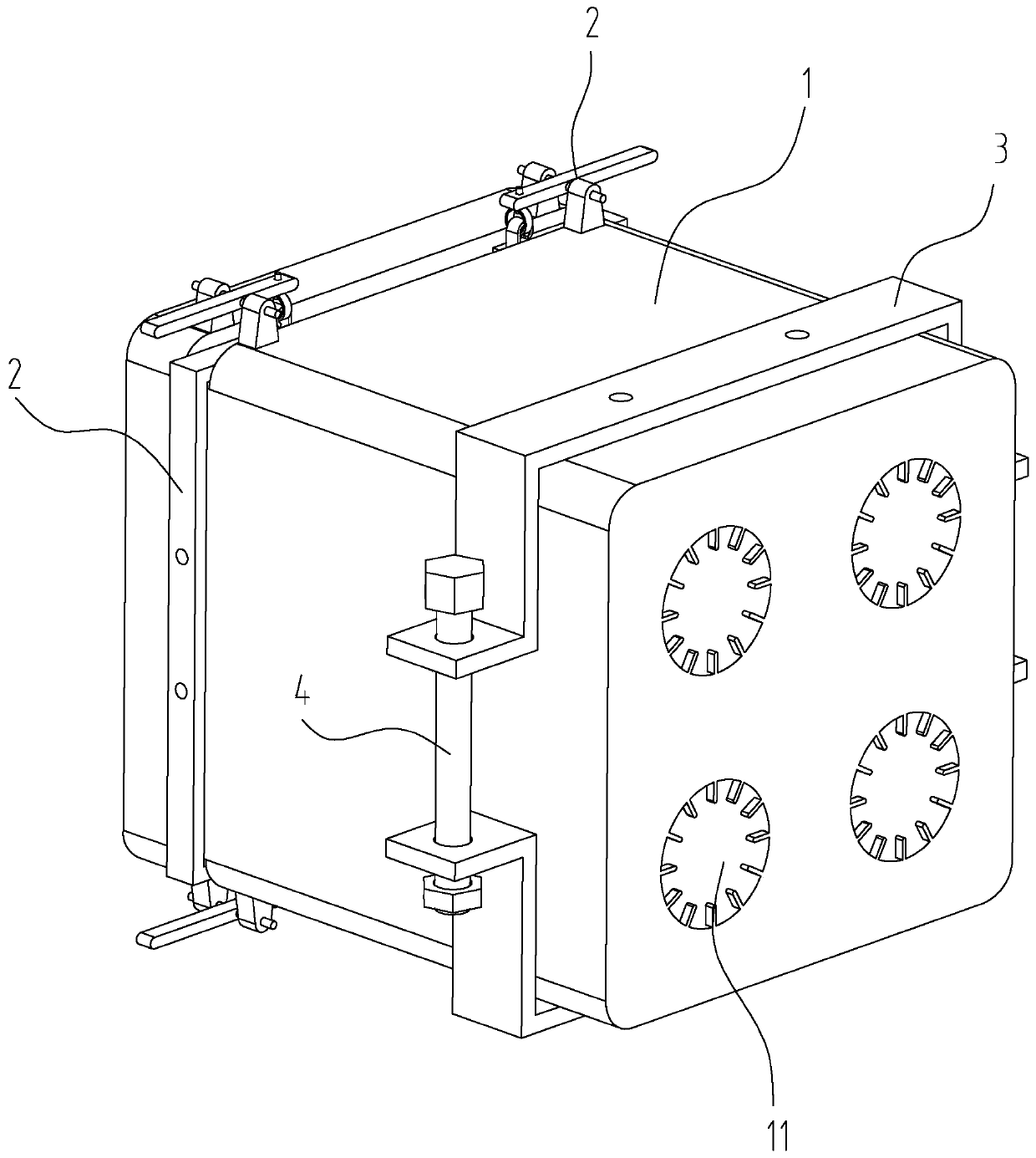 A fixing and protecting device for a GPU board power supply copper column