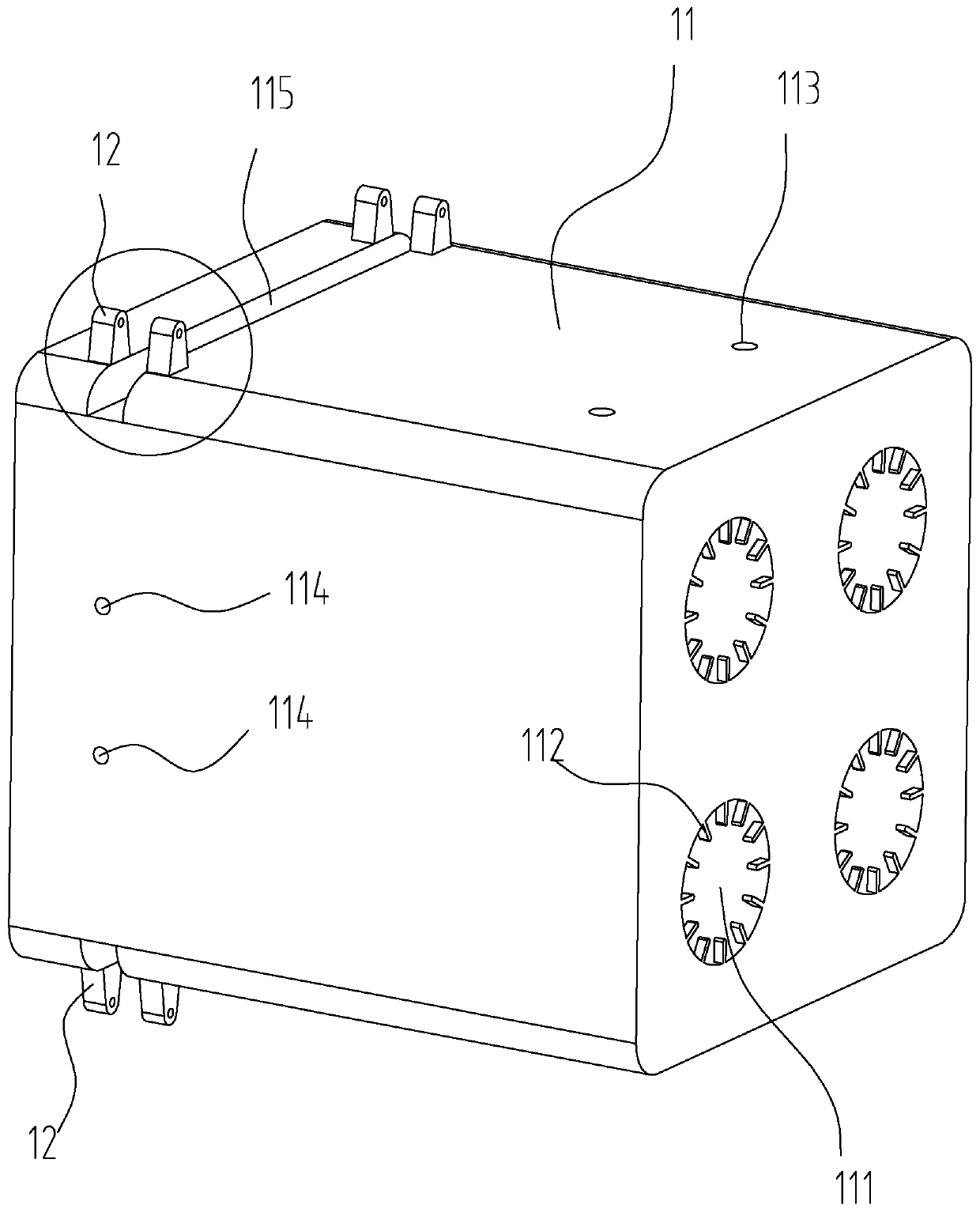 A fixing and protecting device for a GPU board power supply copper column