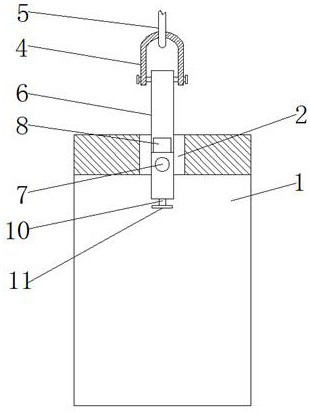 A rolling mill beam hoisting tool