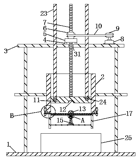 Automatic feed processing and granulating device and use method thereof