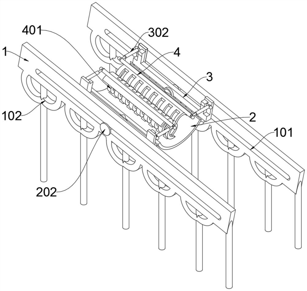 Mechanical feeding device suitable for production of pipes of multiple specifications