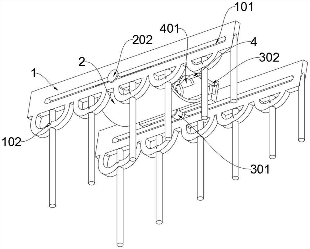 Mechanical feeding device suitable for production of pipes of multiple specifications