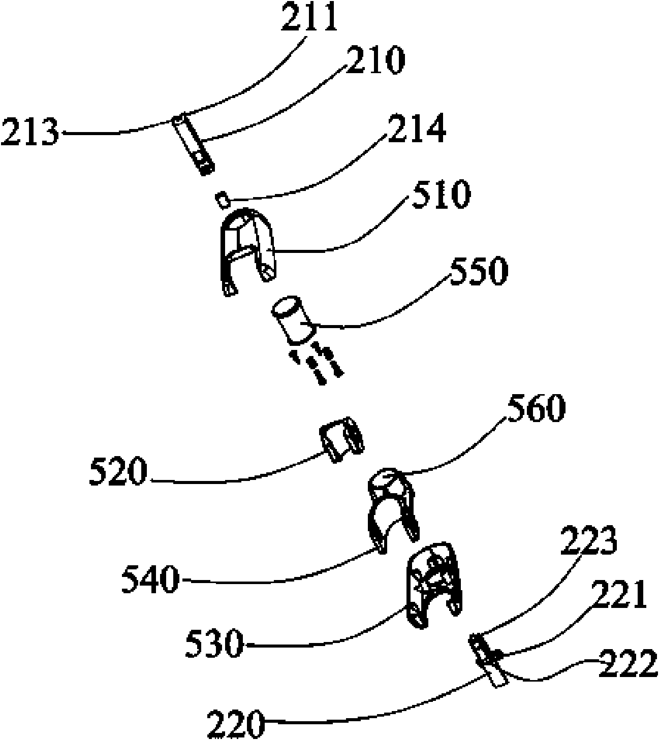 Pull-type elevating mechanism