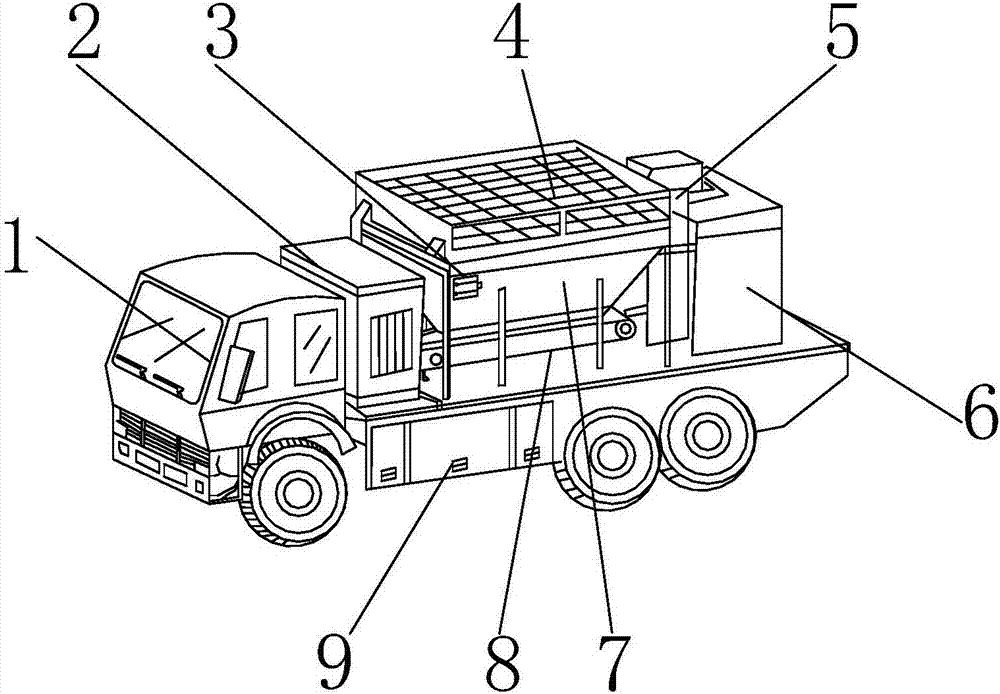 Self-propelled type full-automatic sandy soil packaging machine